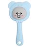 The little lookers Baby Silicone Teether Cum Rattle Safe, Soothing & Fun For Teething Infants - Light Blue & Grey