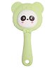 The little lookers Baby Silicone Teether Cum Rattle Safe, Soothing & Fun For Teething Infants - Light Green
