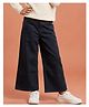 Kiddopanti Denim Woven Solid Jeans - Black