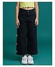 Kiddopanti Denim Woven Bow Applique Detailed Jeans - Black
