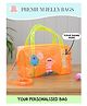 Rosada DIY Jelly Hand Bag With Keychain - Orange Space - 5.8 inches