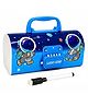 Invite Enterprise Multifunction Password Lock Pencil Box with Whiteboard & Multi Compartments for Kids - Blue