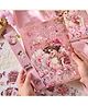Invite Enterprise Vintage Decorative Sticker Book with 24 Sheets for Scrapbooking Journaling DIY Craft - Pink