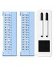Invite Enterprise Pocket Multiplication & Division Practice Board with Marker Pen, Wipe Cloth, Math Learning Toy for Kids - Multicolor
