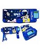 Invite Enterprise Space Theme Multifunction Pencil Box with Calculator & Stationery Organizer for Kids - Blue