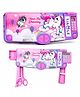Invite Enterprise Unicorn Theme Multifunction Pencil Box with Calculator & Stationery Organizer for Kids - Pink