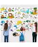 Invite Enterprise Kids Coloring Paper Roll with Mix Design Educational Drawing Poster for Creative Learning & Art Activities - White