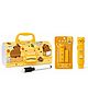 Invite Enterprise Capybara Password Lock Multifunction Pencil Box with Push Pull Eraser Set for Kids - Yellow