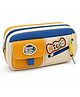 Invite Enterprise Multi-Pocket Pencil Pouch with Zipper Compartments for Kids & Students - Yellow