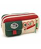 Invite Enterprise Multi-Pocket Pencil Pouch with Zipper Compartments for Kids & Students - Green