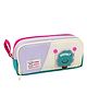 Invite Enterprise Cute Multi-Compartment Pencil Pouch with Zipper for Kids & Students - Purple