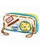 Invite Enterprise Multifunction Pencil Case with Cute Bear Theme & Multi Compartments for Kids - Olive Green