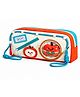 Invite Enterprise Multifunction Pencil Case with Apple Food Theme & Multi Compartments for Kids - Red Apple