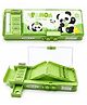 Invite Enterprise Plastic Password Lock School Students Pencil Box with Inbuilt Sharpener, Cute Cartoon Stationary Compass for Boys, Geometry Case for Kids Girls, Best for Gifts - Green