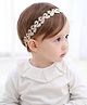 Ziory Bow Designed Headband - Golden