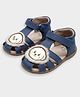 Mi Arcus Dog Applique Detailed Velcro Closure Sandals - Blue