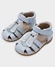 Mi Arcus Animal Applique Detailed Velcro Closure Sandals - Blue