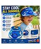 Sanjary Kids Cooling Fan Cap Portable Fan Hat USB Rechargeable Hands Free Summer Cooling Wearable Fan for Outdoor Travel for kids color design may vary