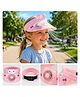 Sanjary Kids Cooling Fan Cap Portable Fan Hat USB Rechargeable Hands Free Summer Cooling Wearable Fan for Outdoor Travel for kids color design may vary
