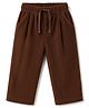 Bonfino Woven Solid Full Length Striped Trouser - Brown