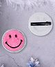 Daizy Sequins Embellished Smiley Face Applique Detailed Alligator Hair Clips - Pink
