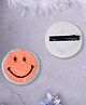 Daizy Sequins Embellished Smiley Face Applique Detailed Alligator Hair Clips - Orange