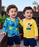 Babyhug Disney 100% Cotton Knit Full Sleeves Jhablas With Micky Mouse Graphics Pack Of 2 - Multicolor