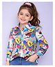PinkChick Cotton Woven Full Sleeves Abstract Printed Shirt - Multi Colour