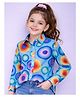 PinkChick Cotton Woven Full Sleeves Circle Printed Shirt - Blue