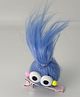 Petite and Posh Monster Applique Detailed Hair Clip - Blue