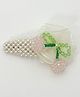 Petite and Posh Cherry Applique Detailed Pearls Embellished Snap Clip - Ivory