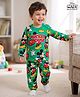 Babyhug Disney Single Jersey Knit Full Sleeves Co-Ords T-Shirt & Pyjama Night Suit with Mickey & Friends  Print - Green