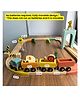 Playbox Wooden Wild Track Train Playset Vehicle with Magnetic Train Engine
