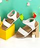 TRUFFLE COLLECTION Solid Velcro Closure Sandals - White