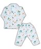 LazyToddler Muslin Full Sleeves Night Sky Printed Coordinating Shirt & Pajama Night Suit - Multi Colour