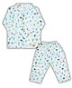 LazyToddler Muslin Woven Full Sleeves Forest Theme Printed Coordinating Shirt & Pants Set - Multi Colour