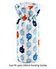 Babyhug Velour Feeding Bottle Cover Elephant Print Large Blue - Fits Upto 280 ml Bottle