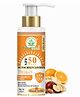 Bhudevam Naturals Khadi SPF 50 Sunscreen Cream for Men & Women | Non-Greasy Sun Protection Lotion for Face & Body- 100ml