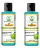 Bhudevam Naturals Khadi Green Apple Hair Shampoo + Conditioner for Soft, Silky & Frizz-Free Hair- 420ML (Pack of 2)