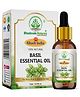 Bhudevam Naturals Khadi Basil Essential Oil for Hair Care, Aromatherapy, Stress Relief, Diffuser, Massage & Skin Care - 15 ml