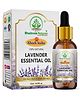 Bhudevam Naturals Khadi Lavender Essential Oil for Aromatherapy, Stress Relief, Skin & Hair Care, Diffuser, Sleep Support & Massage - 15 ml