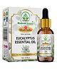 Bhudevam Naturals Khadi Eucalyptus Essential Oil for Steam Inhalation, Headache Relief & Muscle Pain - 15 ml