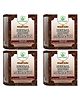 Bhudevam Naturals Khadi Brown Mehndi Powder for Hair 100% Herbal Henna, Chemical Free Hair Color, Grey Coverage & Deep Conditioning -320 g (Pack of 4)