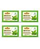 Bhudevam Naturals Khadi Mint Soap for Bath  Cooling Effect, Antibacterial Body Soap, Keeps Skin Fresh & Clean All Day - 500g (Pack of 4)
