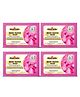 Bhudevam Naturals Khadi Rosewater Soap for SKin & Body  Natural Moisturizing Cleanser, Keeps Skin Fresh, Soft & Fragrant All Day- 500g (Pack of 4)