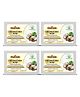 Bhudevam Naturals Khadi Handmade Coconut Milk Bath Soap for Dry Skin, Deep Nourishment & Glow- 500g (Pack of 4)
