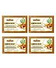 Bhudevam Naturals Khadi Almond Handmade Bath Soap for Deep Moisturizing, Soft & Healthy Skin-500g (Pack of 4)