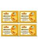 Bhudevam Naturals Khadi Orange Soap with Vitamin C  Skin Brightening & Refreshing Bath Bar- 500g (Pack of 4)