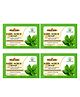 Bhudevam Naturals Khadi Handmade Basil Scrub Soap for Deep Cleansing & Clear Skin - 500 g (Pack of 4)