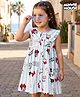 Babyhug Disney Cotton Woven Frock with Minnie Mouse Graphics Blue 9-12 Months